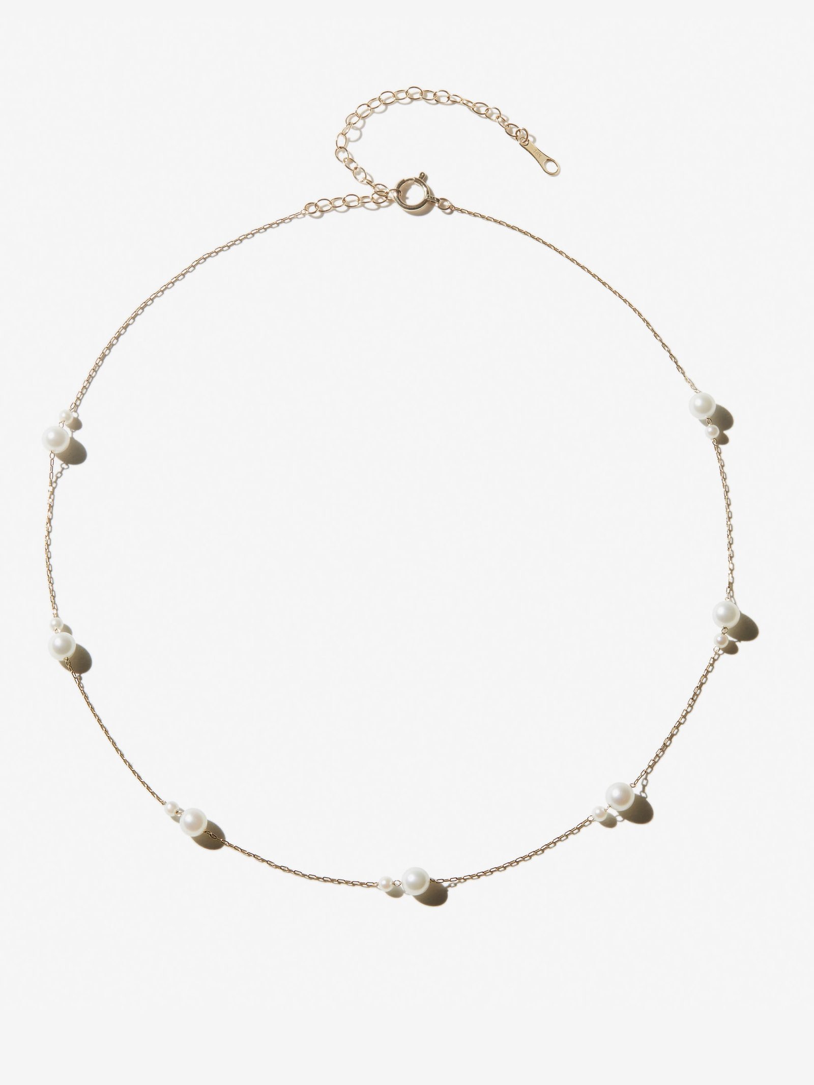 SBN242-1G French Style Pearl Necklace for Women, Elegant Luxury Waterdrop Pendant, Minimalist Clavicle Chain Jewelry - 图片 1